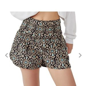 Free People Movement printed The Way Home Running shorts NWT XL